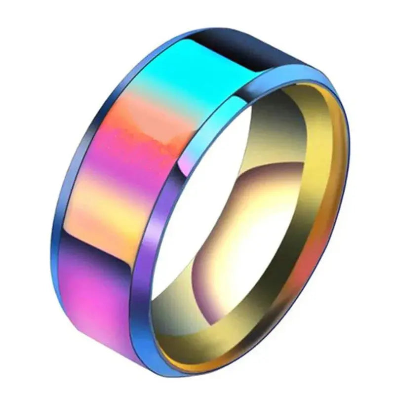 6 Colors Classic 8mm Tungsten Mens Ring Surface Brushed Stainless Steel Ring for Women Wedding Band Couples Jewelry Accessories Horiva