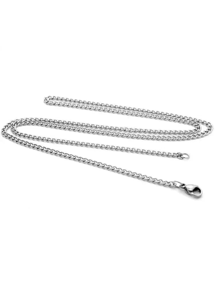 Men Stainless Steel Basic Chain Necklace Titanium Steel Jewelry Cuban Chain For Women Horiva