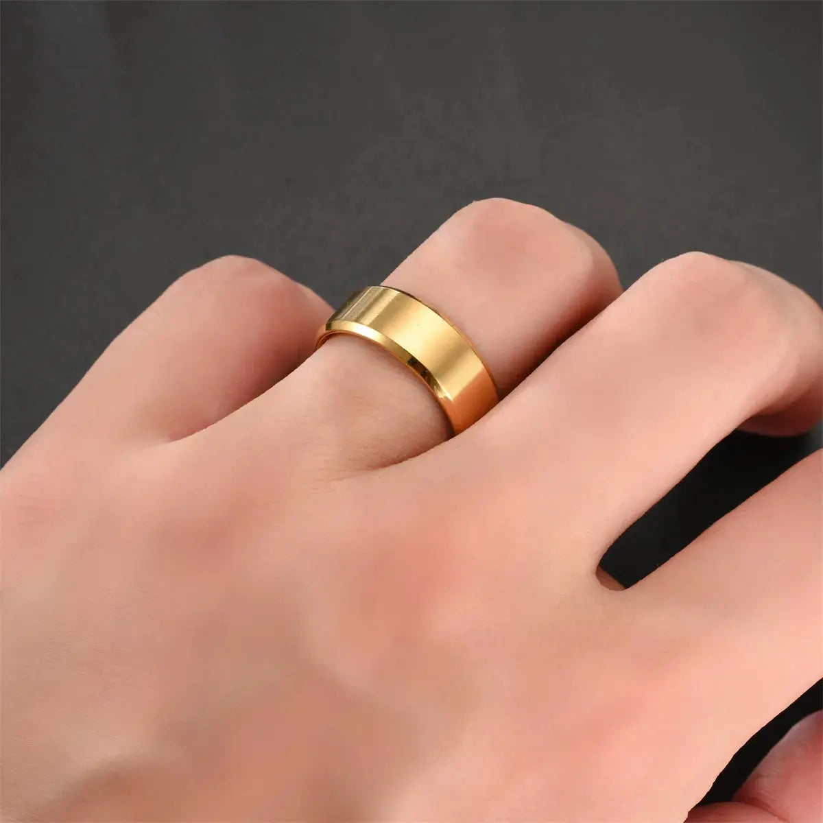 6 Colors Classic 8mm Tungsten Mens Ring Surface Brushed Stainless Steel Ring for Women Wedding Band Couples Jewelry Accessories Horiva