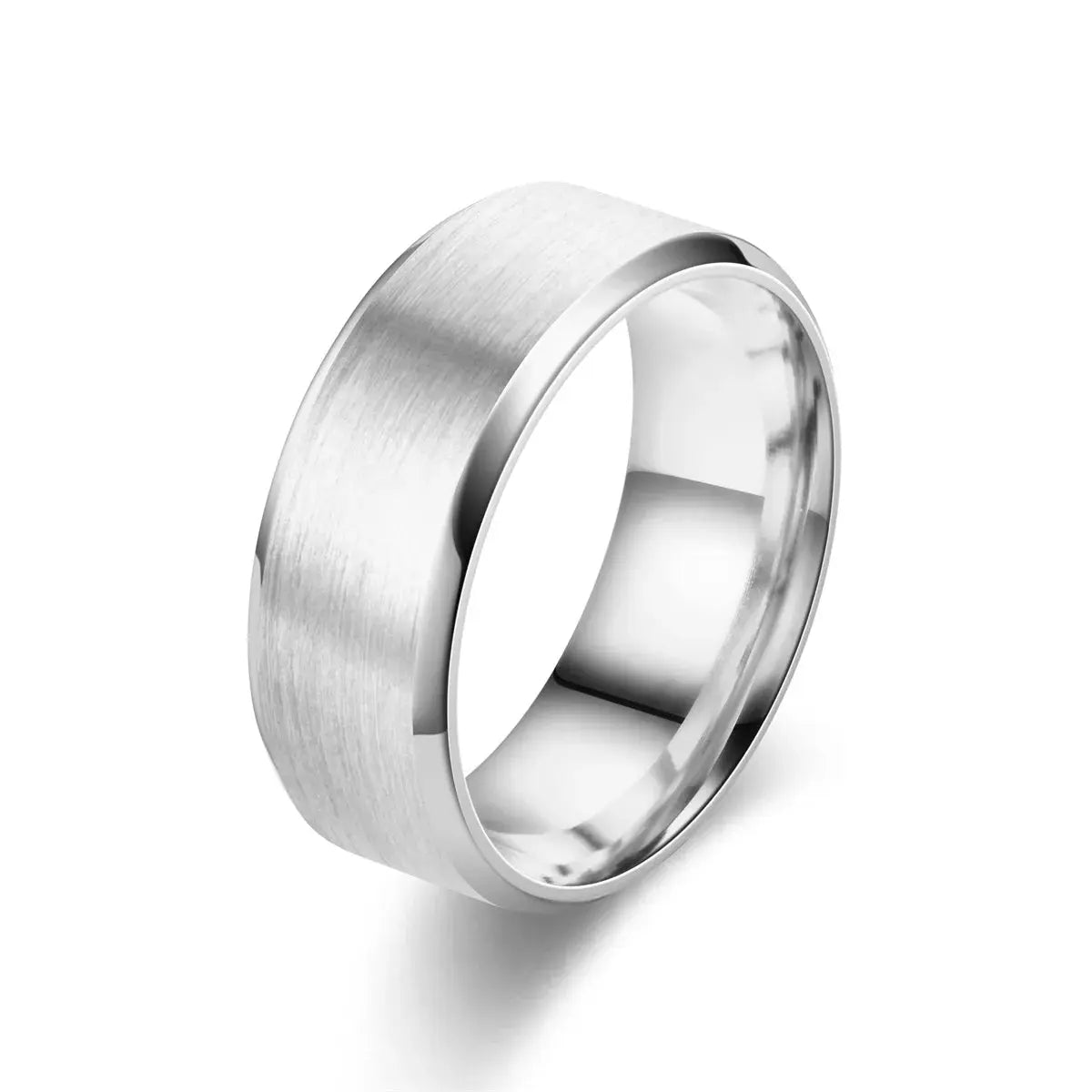 6 Colors Classic 8mm Tungsten Mens Ring Surface Brushed Stainless Steel Ring for Women Wedding Band Couples Jewelry Accessories Horiva