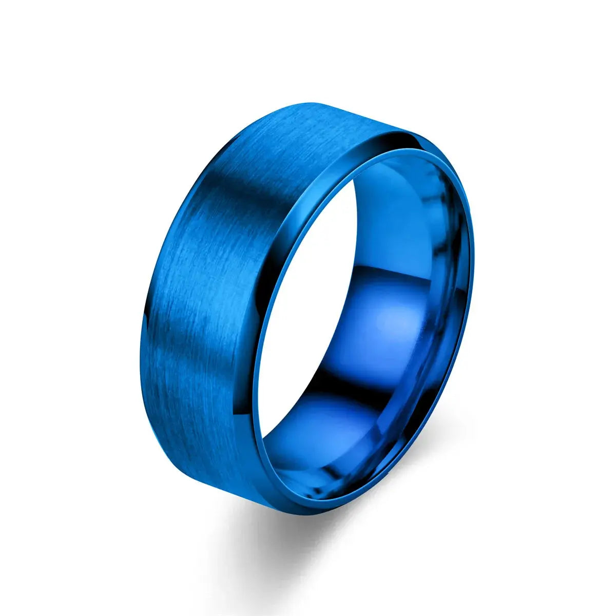 6 Colors Classic 8mm Tungsten Mens Ring Surface Brushed Stainless Steel Ring for Women Wedding Band Couples Jewelry Accessories Horiva