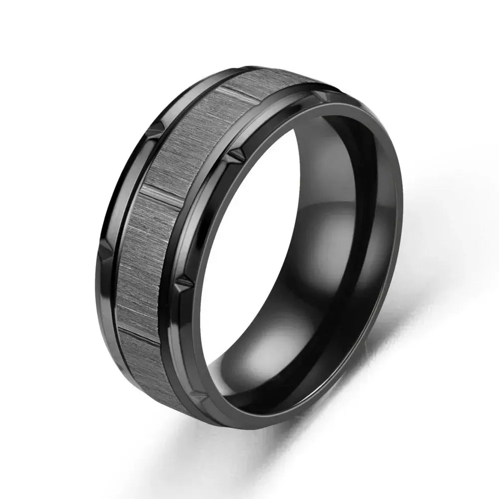 6 Colors Classic 8mm Tungsten Mens Ring Surface Brushed Stainless Steel Ring for Women Wedding Band Couples Jewelry Accessories Horiva