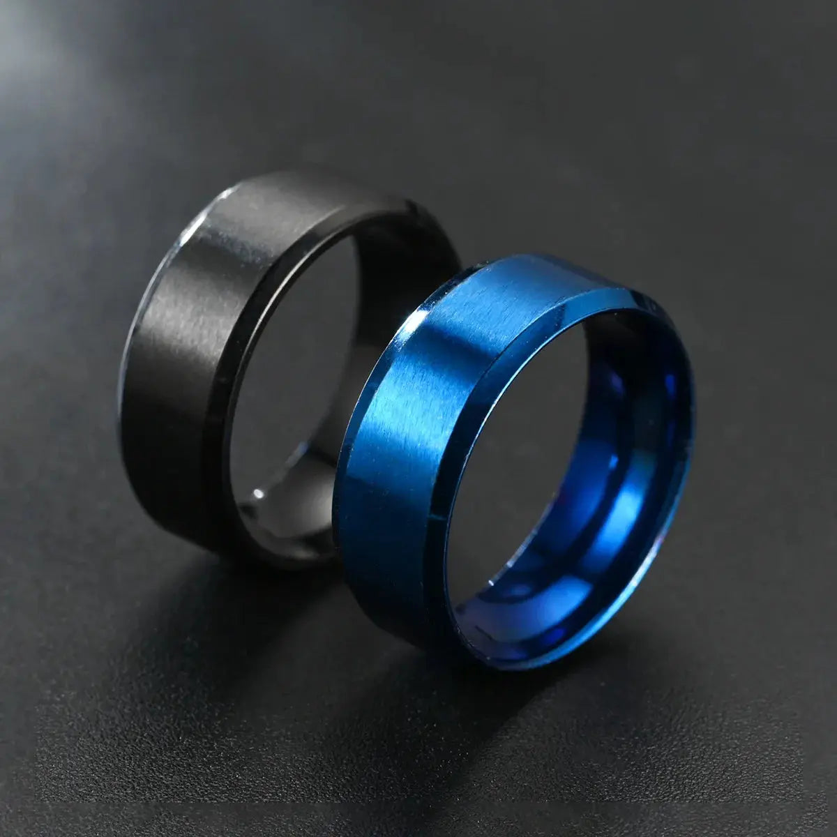 6 Colors Classic 8mm Tungsten Mens Ring Surface Brushed Stainless Steel Ring for Women Wedding Band Couples Jewelry Accessories Horiva